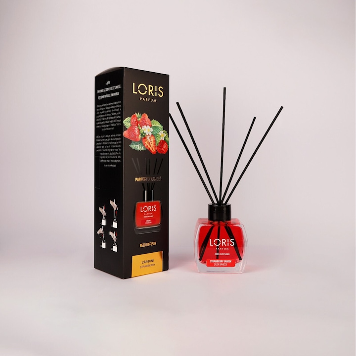 Odorizant camera, Loris, Capsuni, 120 ml