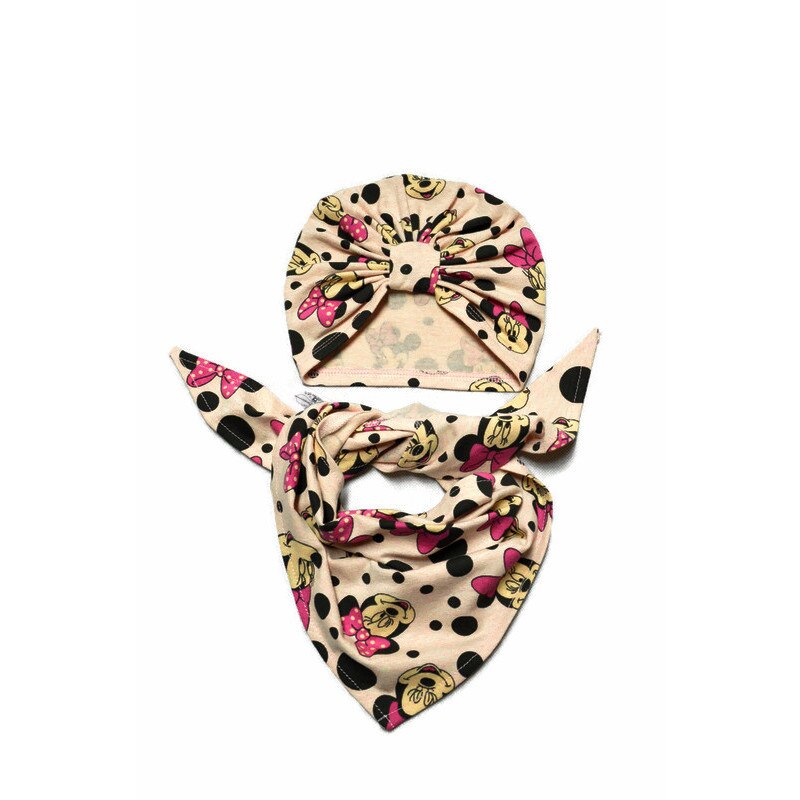 Set pentru fete, roz somon cu Minnie, pentru 3-6 luni