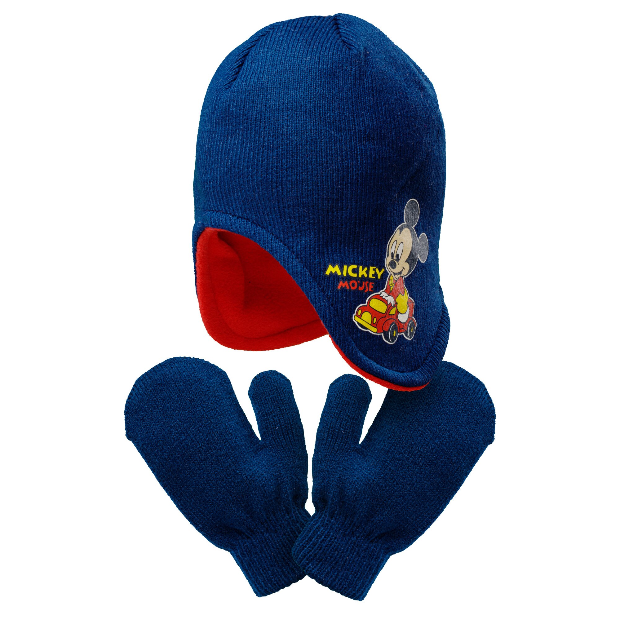 Set, Caciula, Manusi, Mickey Disney, Blue, Marimea 50, 2 ani +