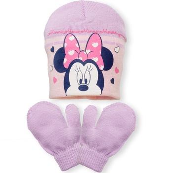 Caciula manusi minnie, Roz/Mov Caciula manusi minnie, Roz/Mov