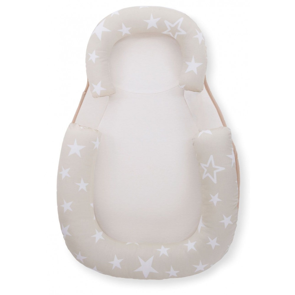 Saltea pozitionator din bumbac cu spuma KikkaBoo Memory Stars