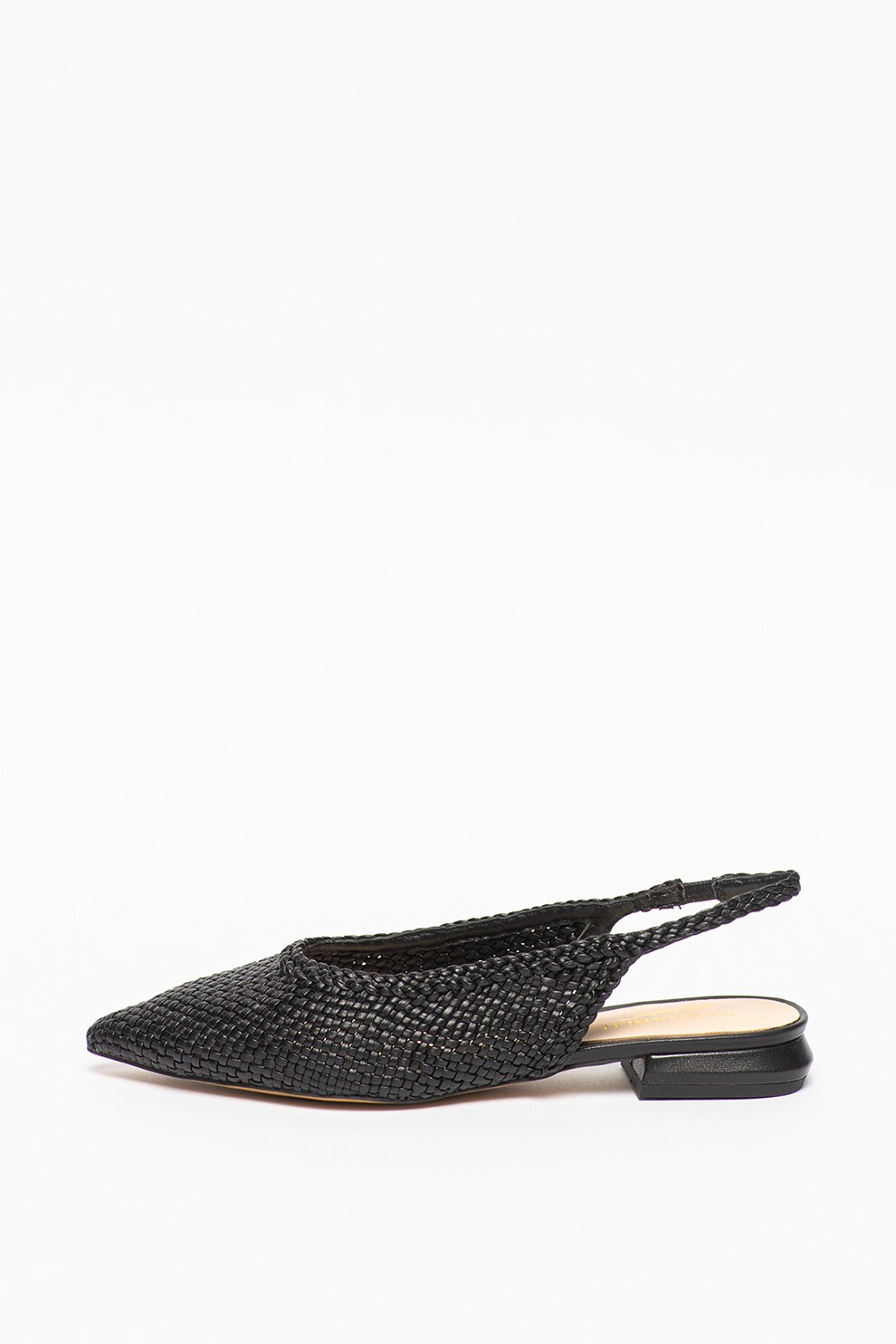 Tosca Blu, Balerini slingback din piele cu aspect impletit Gemma