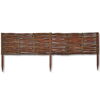 Gard de gradina decorativ din salcie, 100x30 cm Gard de gradina decorativ din salcie, 100x30 cm
