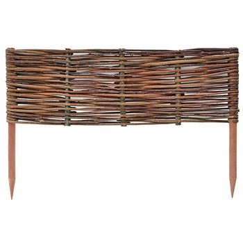 Gard de gradina decorativ din salcie, 50x30 cm Gard de gradina decorativ din salcie, 50x30 cm