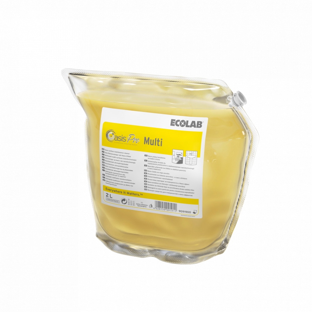 Detergent pentru curatarea suprafetelor de sticla, Oasis Pro Multi, 2 litri