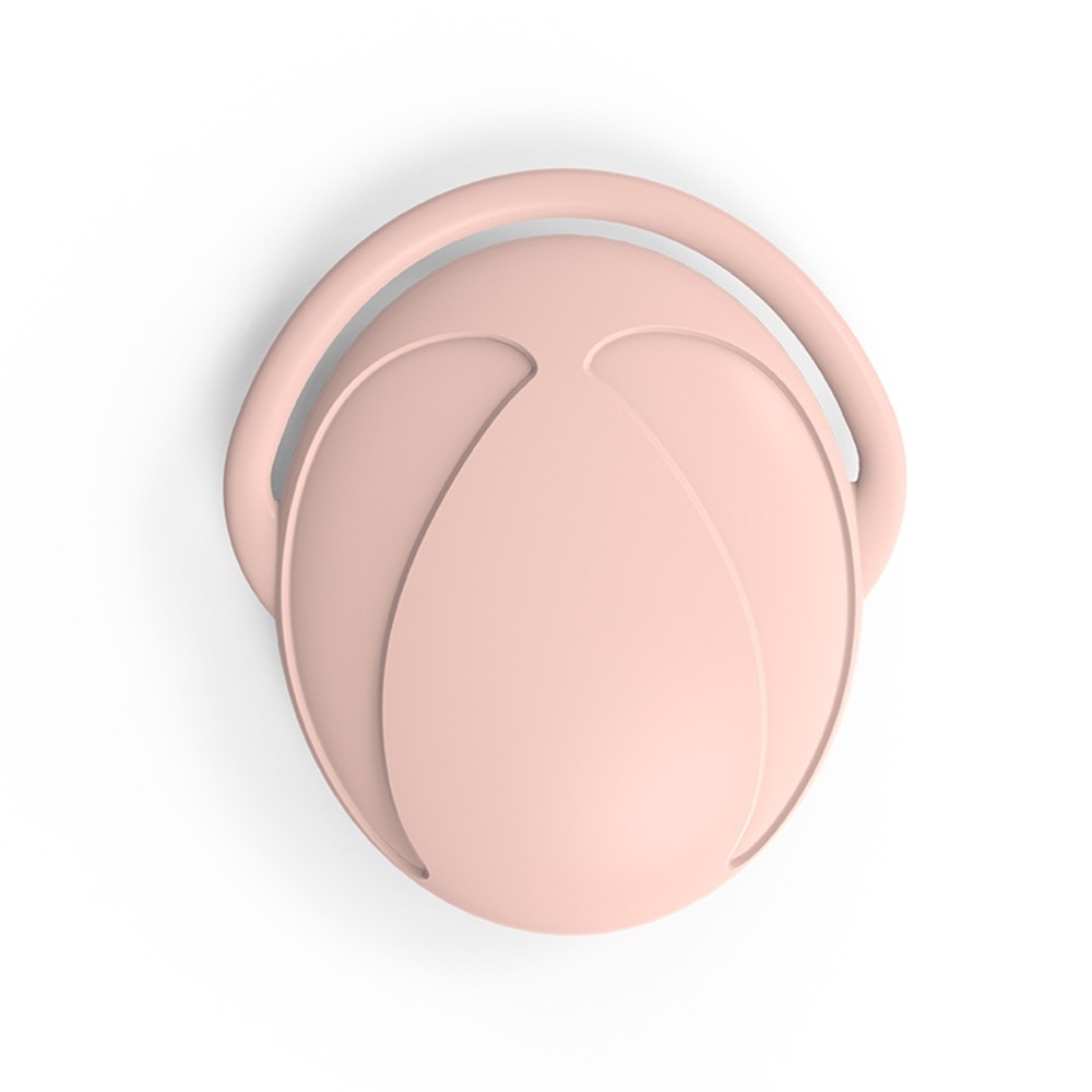 Perie din silicon pentru par, masaj scalp, copii/adulti, roz, 11 cm