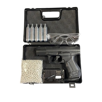 Pistol Airsoft CO2 Walther P99 DAO Max Upgrade + pachet complet bile capsule ochelari Pistol Airsoft CO2 Walther P99 DAO Max Upgrade + pachet complet bile capsule ochelari
