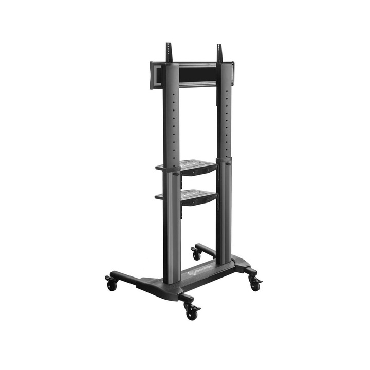 Стойка за мобилен телевизор, TS2771 , 42"-80", Onkron, VESA 200x200-700x400 mm, Черен