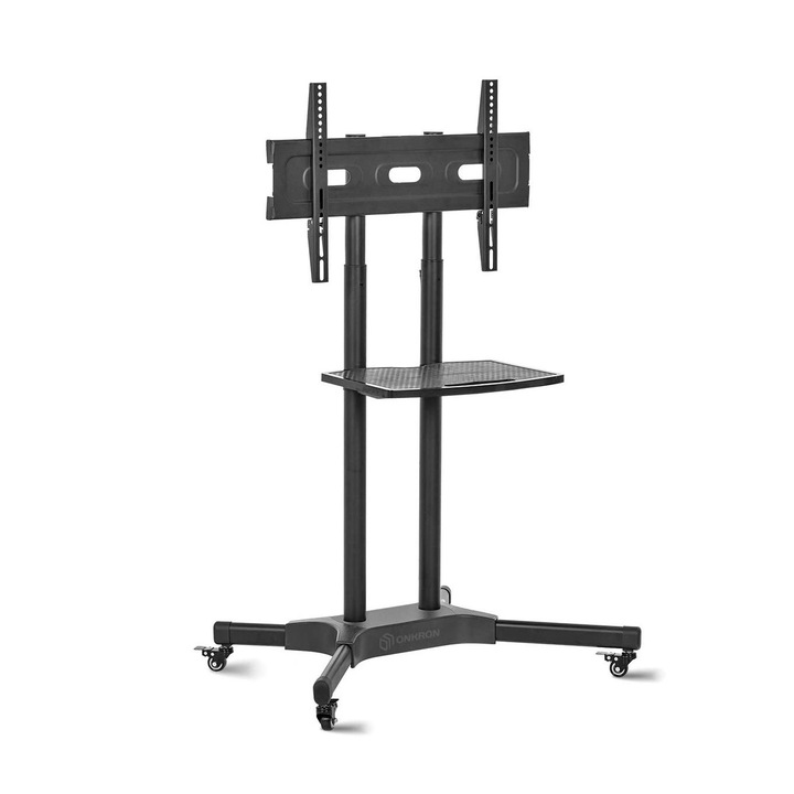 Стойка за мобилен телевизор, TS1552, 40"-65", VESA 100x100 - 600x400, стомана, черна