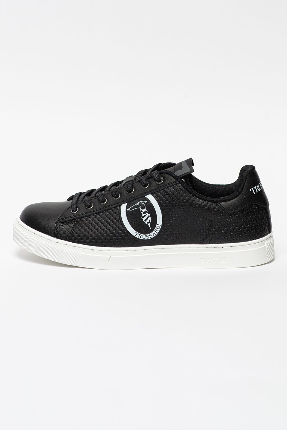 Trussardi, Pantofi sport de piele cu aspect texturat Danus
