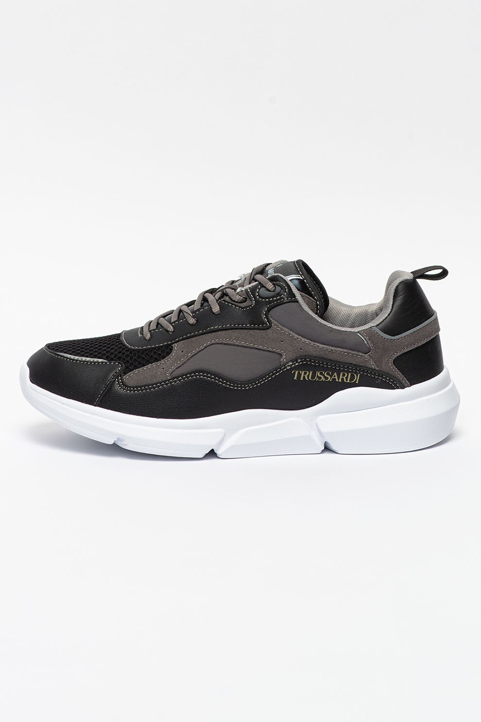 Trussardi, Pantofi sport cu garnituri de piele intoarsa Tuia