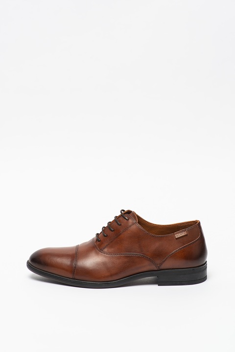 Pikolinos, Pantofi Oxford de piele Bristol, Maro inchis, 45