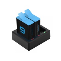 set 2 baterii si incarcator 3 slot-uri compatibil gopro hero 9 black  385 v 1750 mah imagen 46_0_
0