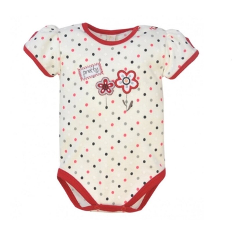 Body cu maneca scurta pentru fete Koala Anulka 2108-C-92-cm, Crem 92 CM