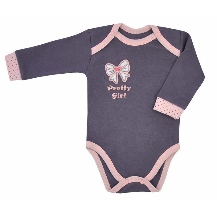Body cu maneca lunga pentru fete Koala Bella 04-431GR, Gri