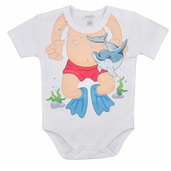 Body cu maneca scurta pentru baieti Koala Bohater 3499A1, Alb, 92 cm Body cu maneca scurta pentru baieti Koala Bohater 3499A1, Alb, 92 cm