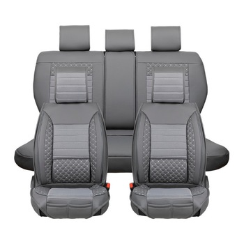 Set Husa Auto Premium Gri 12 piese Set Husa Auto Premium Gri 12 piese