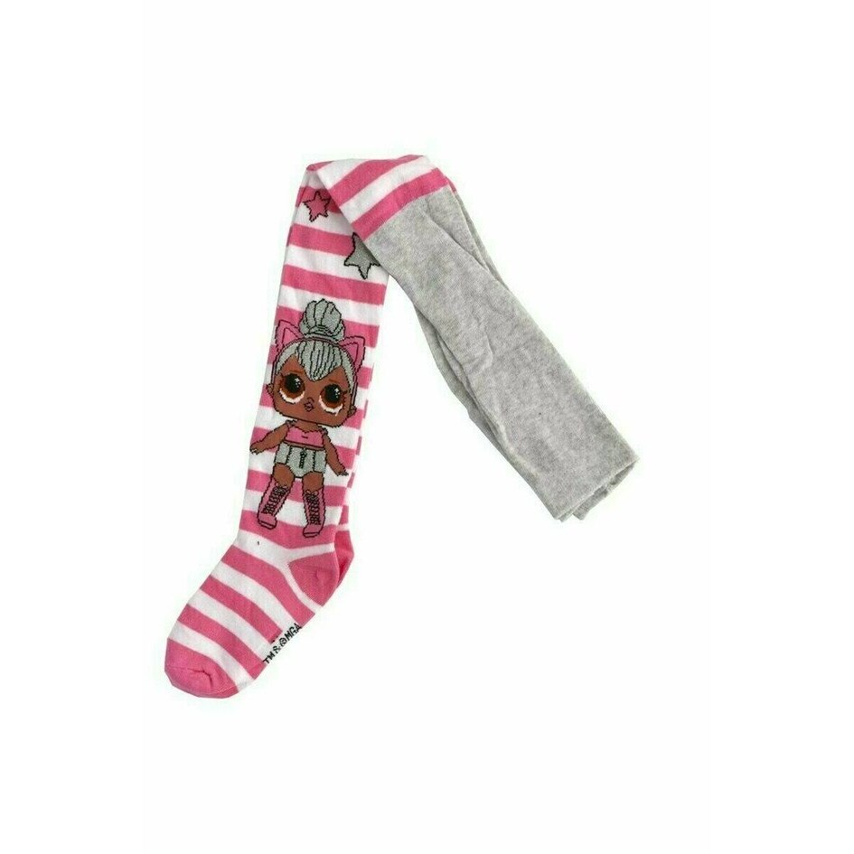 Ciorapi cu chilot, LOL Surprise, alb cu roz