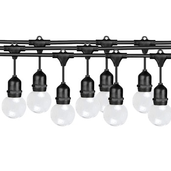 Ghirlanda luminoasa cu Pendul 15 m. cu 15 becuri Mate G45 1W LED E27 interconectabila Ghirlanda luminoasa cu Pendul 15 m. cu 15 becuri Mate G45 1W LED E27 interconectabila