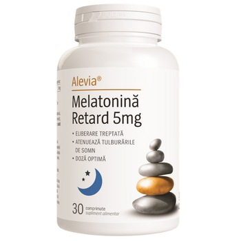 Supliment alimentar Melatonina Retard 5 mg, 30 comprimate Supliment alimentar Melatonina Retard 5 mg, 30 comprimate