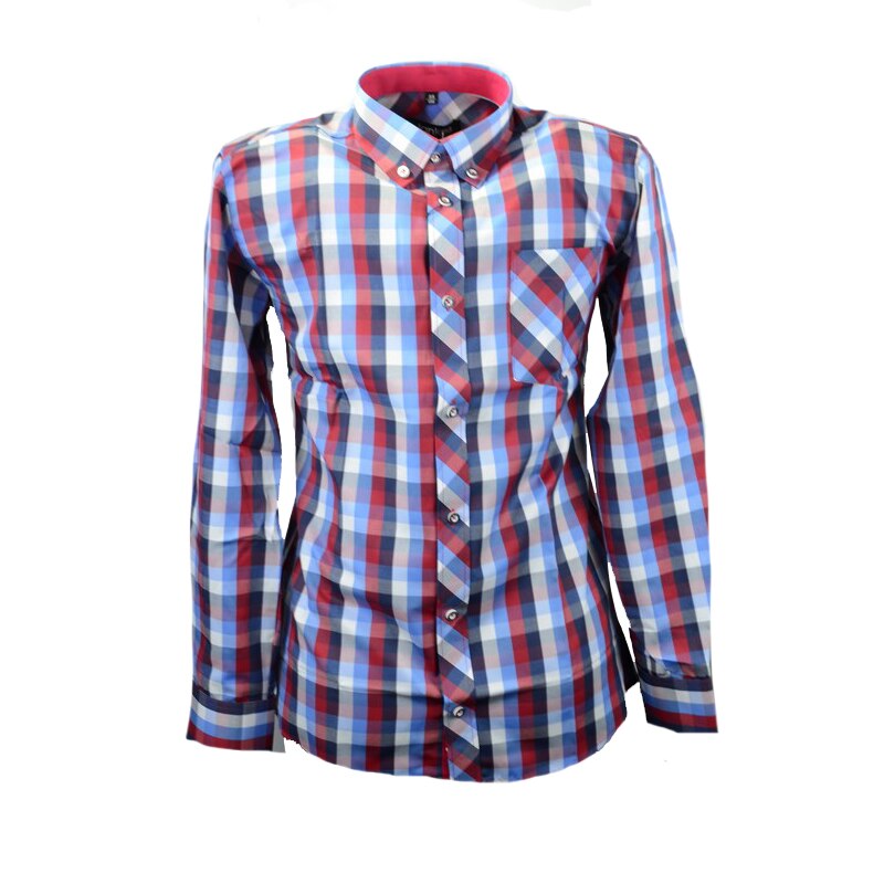 Camasa cu maneca lunga pentru baieti Jankes KSL-90, Multicolor, 158 cm