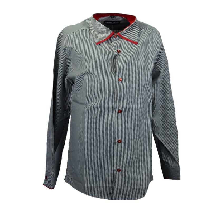 Camasa cu maneca lunga pentru baieti Jankes KSL-78C, Gri, 140 cm