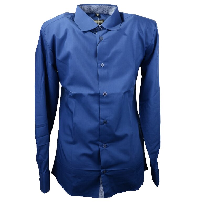 Camasa cu maneca lunga pentru baieti Jankes KSL-84C, Albastru, 164 cm