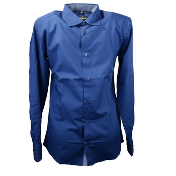 Camasa cu maneca lunga pentru baieti Jankes KSL-84C, Albastru, 164 cm Camasa cu maneca lunga pentru baieti Jankes KSL-84C, Albastru, 164 cm