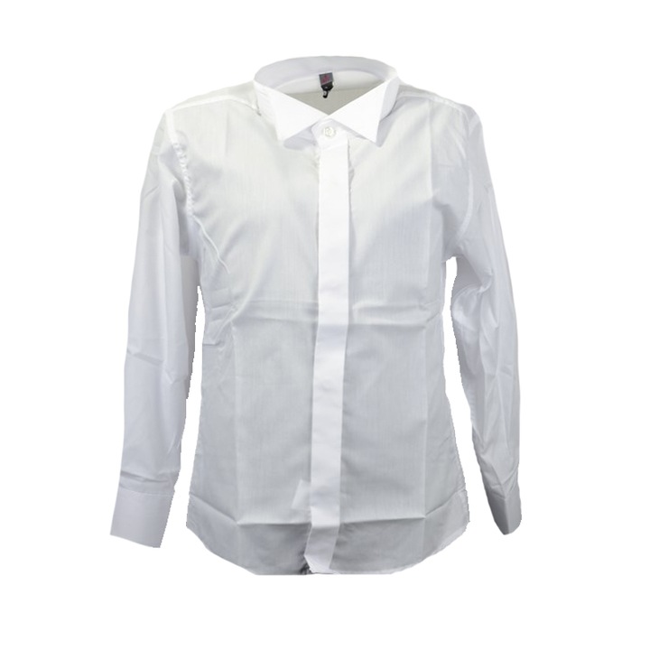 Тениска с дълъг ръкав за момче Mini Junior 1573-122, Бяла 37764