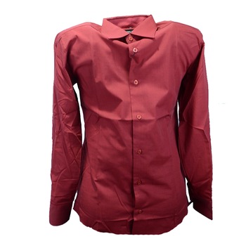 Camasa cu maneca lunga pentru baieti Jankes KSL-92, Rosu, 158 cm Camasa cu maneca lunga pentru baieti Jankes KSL-92, Rosu, 158 cm