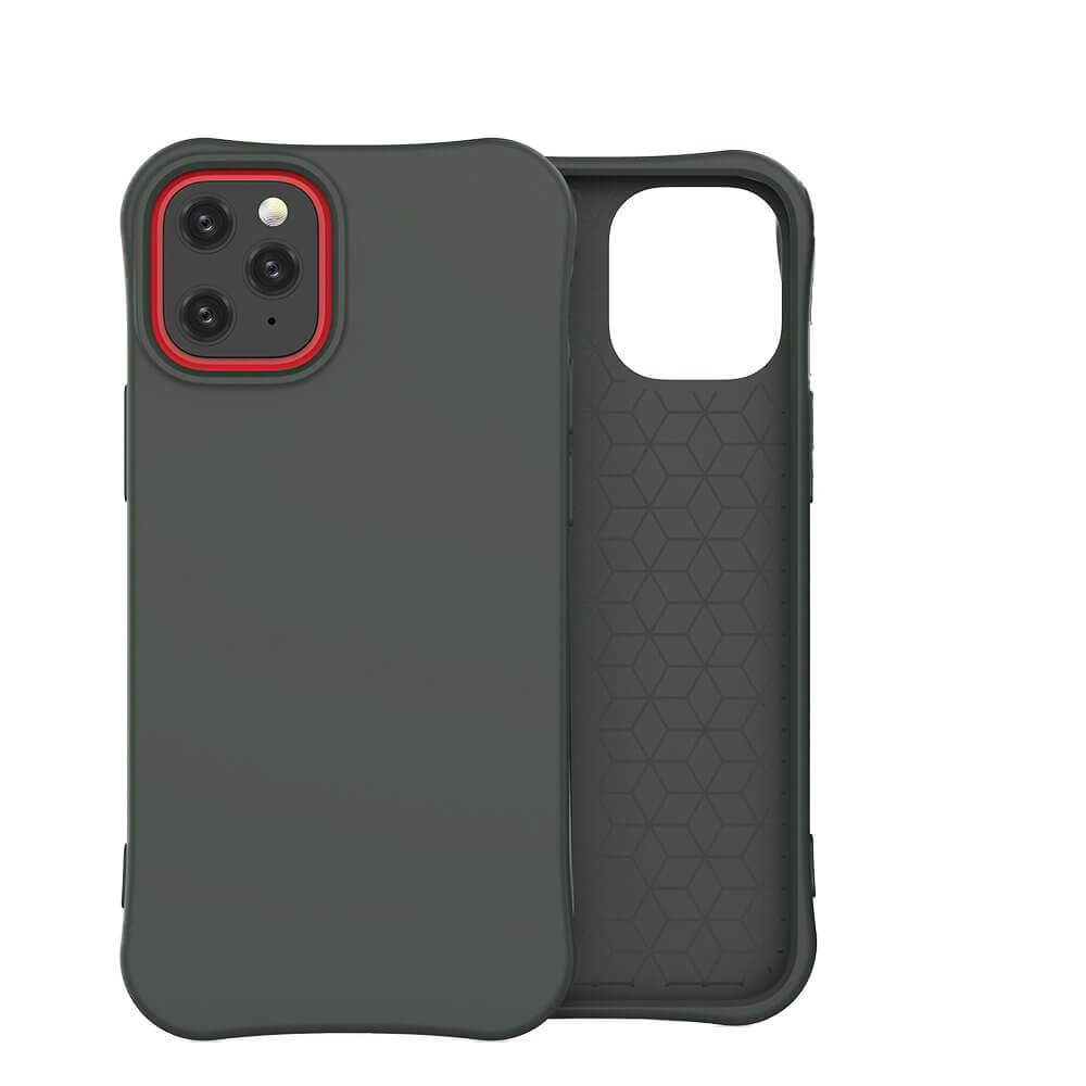 Husa iPhone 12 Pro / iPhone 12, Silicon Soft Color, Olive