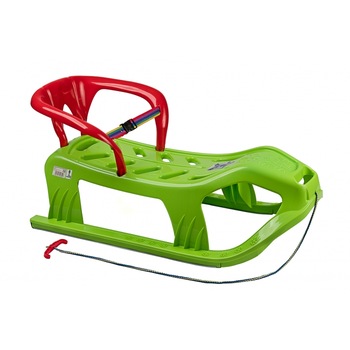 Sanie copii marmat snow star z cu spatar - verde Sanie copii marmat snow star z cu spatar - verde