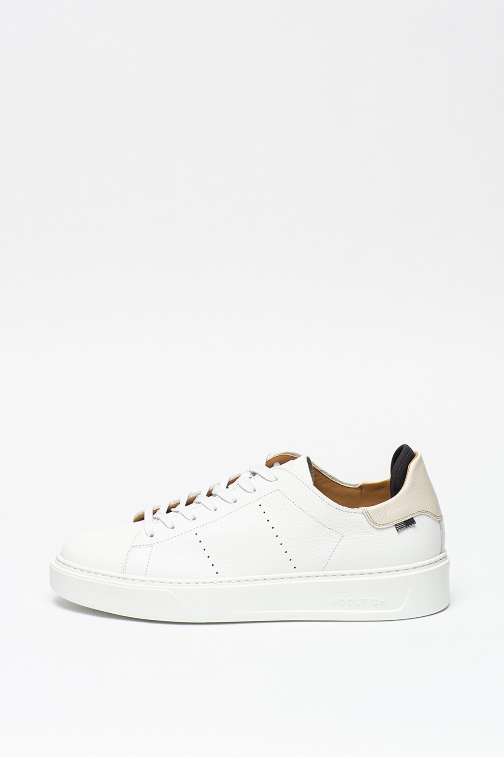 Woolrich, Pantofi sport din piele cu varf rotund