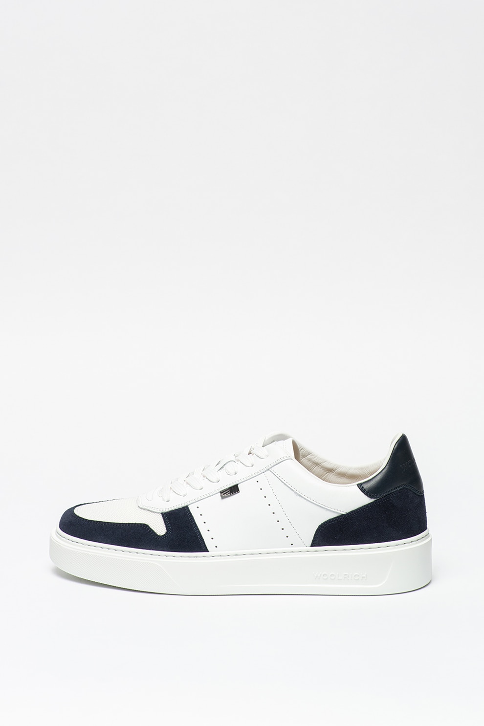 Woolrich, Pantofi sport cu insertii din piele si piele intoarsa
