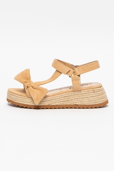 MTNG, Sandale tip espadrile cu talpa wedge si funda Lydia MTNG, Sandale tip espadrile cu talpa wedge si funda Lydia