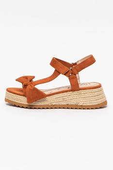 MTNG, Sandale tip espadrile din piele intoarsa sintetica Lydia MTNG, Sandale tip espadrile din piele intoarsa sintetica Lydia