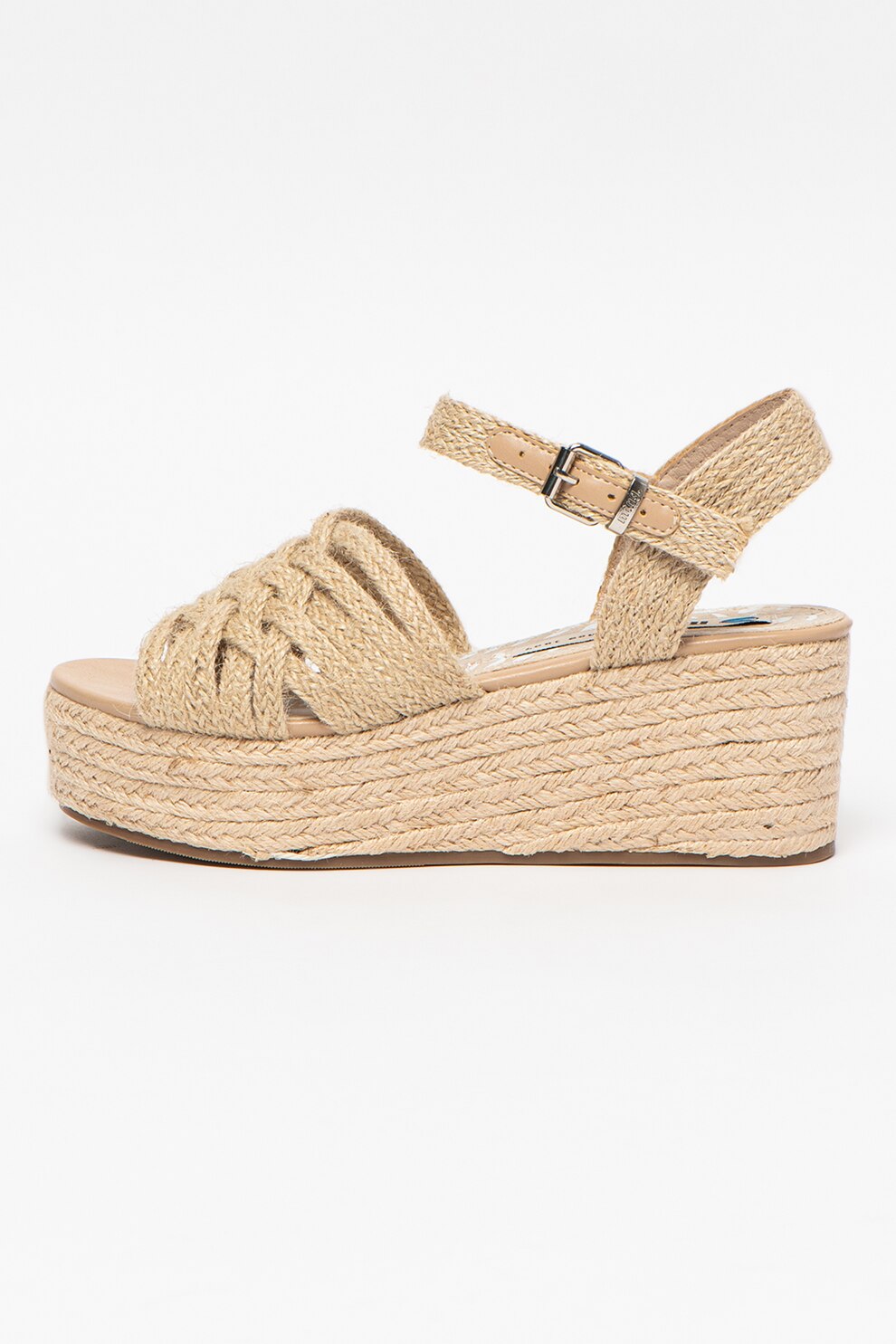 MTNG, Sandale tip espadrile cu talpa wedge