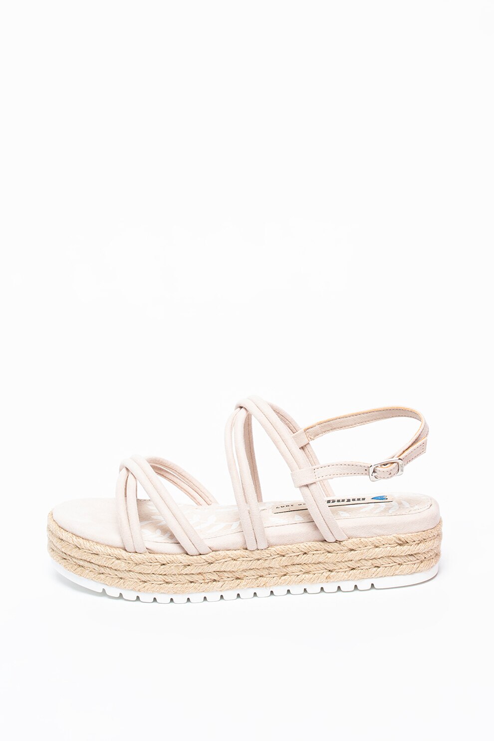 MTNG, Sandale flatform de piele intoarsa sintetica