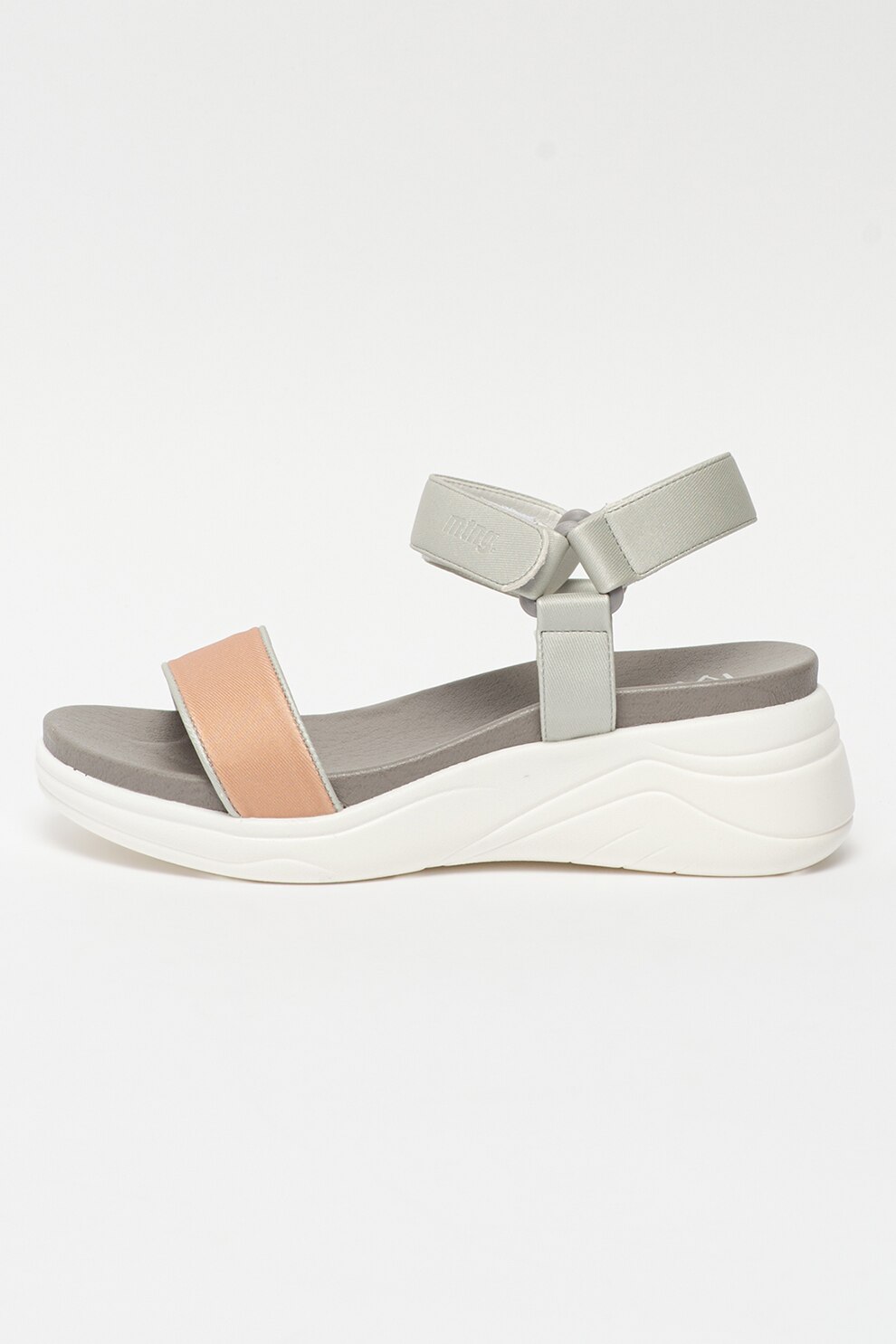 MTNG, Sandale wedge de piele ecologica