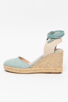 MTNG, Sandale tip espadrile cu talpa wedge Louisa MTNG, Sandale tip espadrile cu talpa wedge Louisa