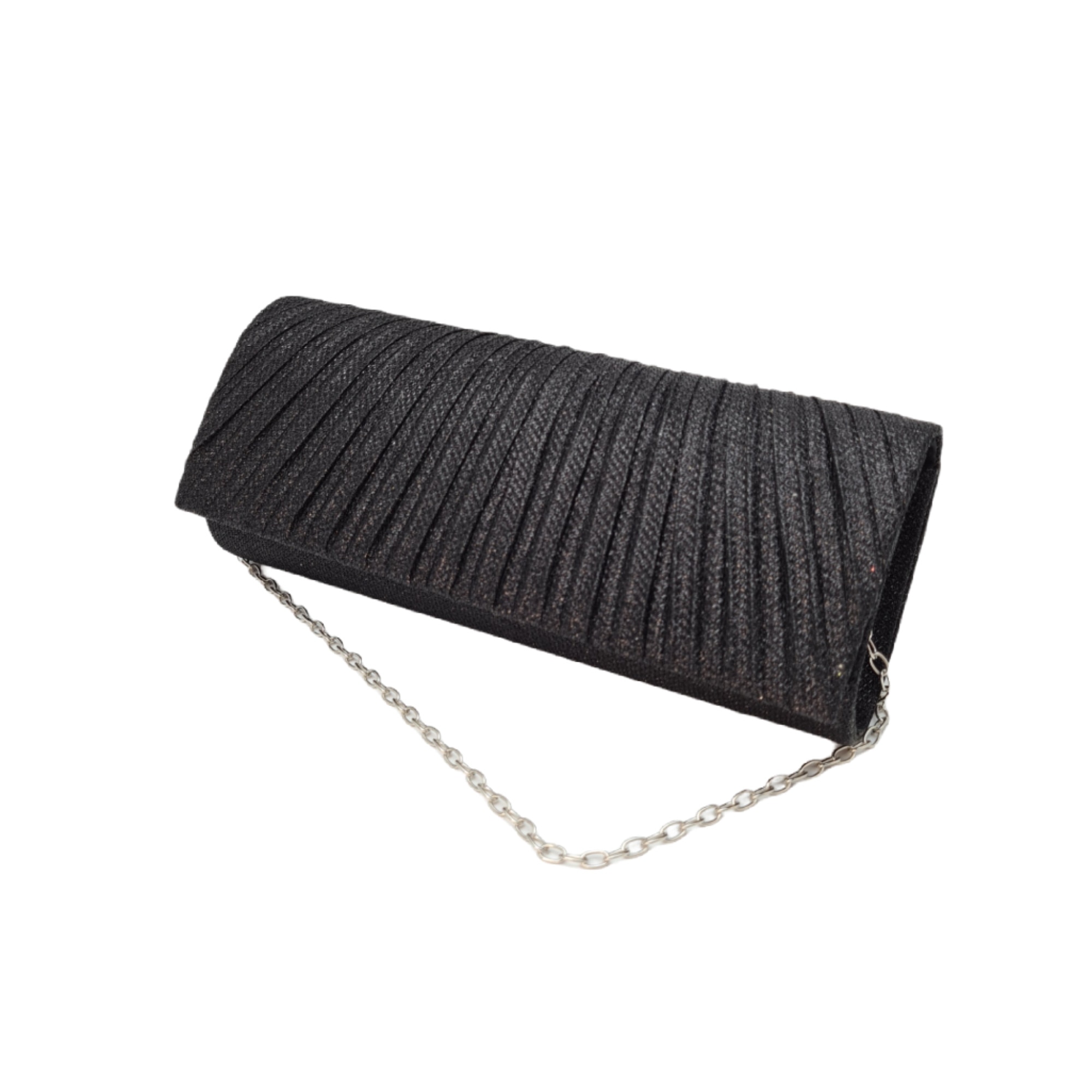 Clutch tip evantai, Tia Accesorii, negru