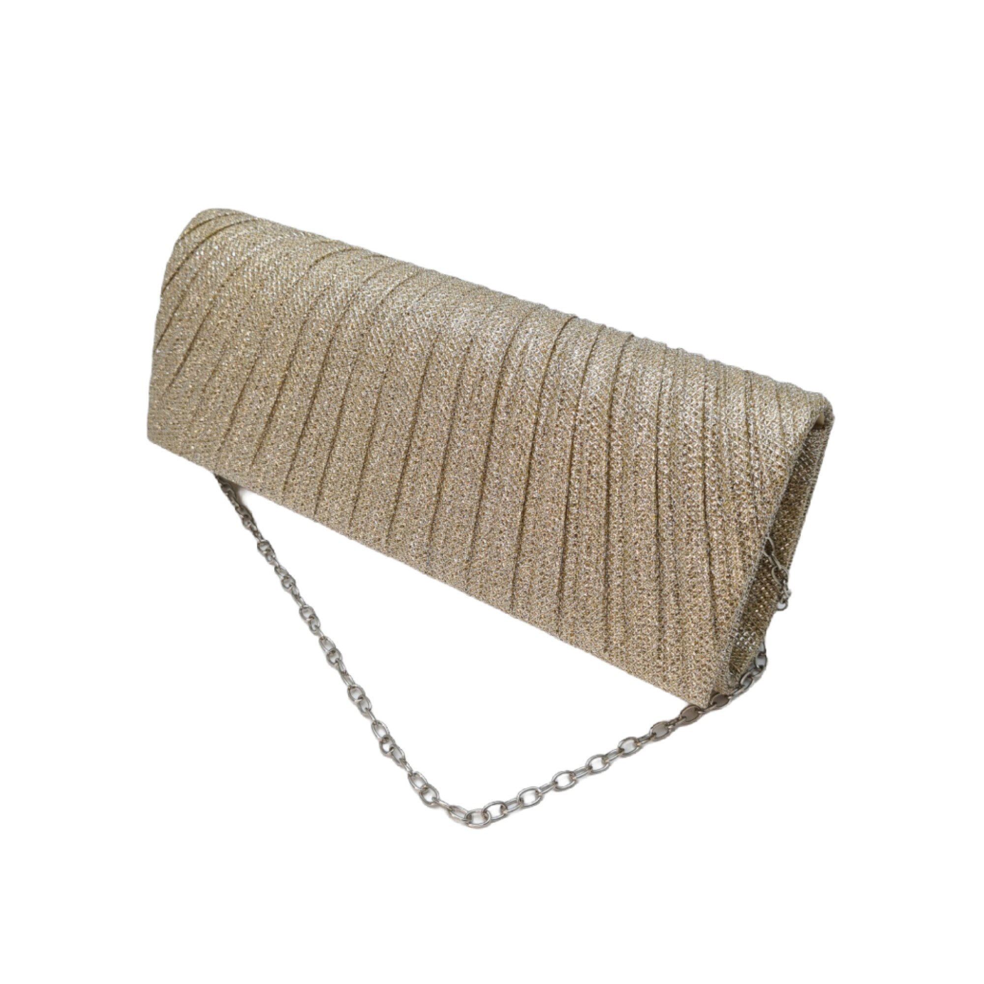 Clutch tip evantai, Tia Accesorii, auriu