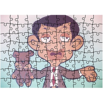 Puzzle Art Kids 96 piese, Mr Bean , animatii, Latime 40,5 cm x Inaltime 28,5 cm Puzzle Art Kids 96 piese, Mr Bean , animatii, Latime 40,5 cm x Inaltime 28,5 cm