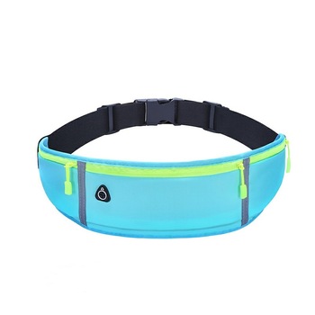 Borseta sport pentru alergat cu 3 compartimente pentru telefon mobil si accesorii, centura elastica reglabila, material impermeabil, Bleu Verde, BBL2002 Borseta sport pentru alergat cu 3 compartimente pentru telefon mobil si accesorii, centura elastica reglabila, material impermeabil, Bleu Verde, BBL2002