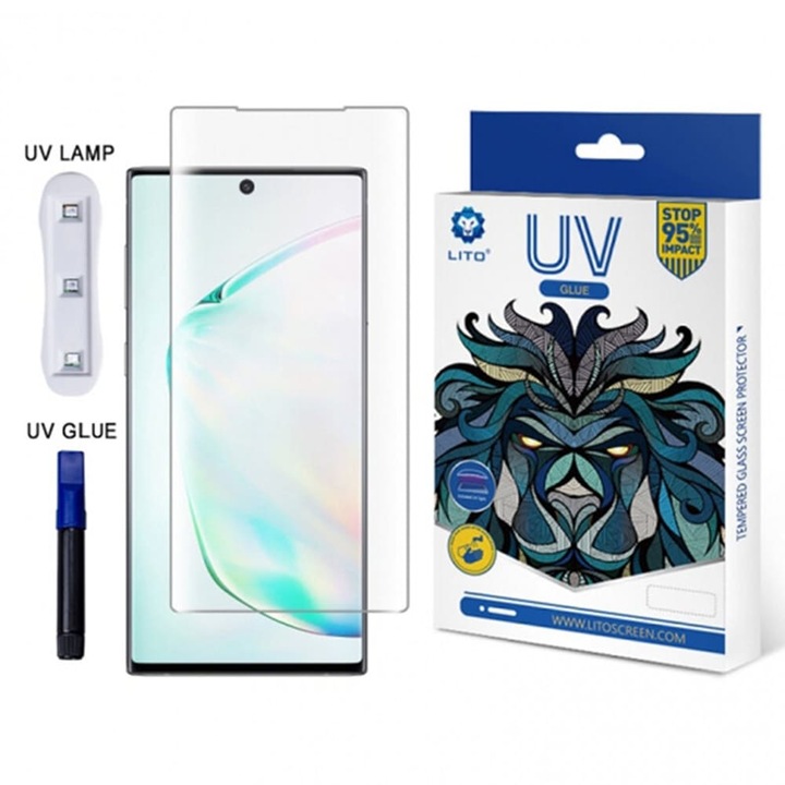 Фолио за Motorola Edge 40 / Edge 40 Neo / Edge (2023), Lito 3D UV Glass, прозрачно