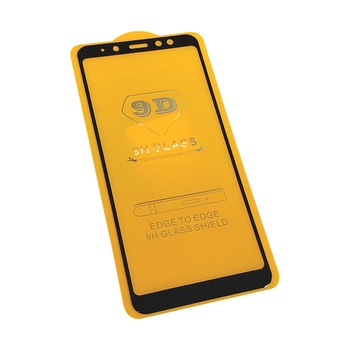 Folie sticla 9D compatibil cu Samsung Galaxy A8 2018 - contur negru Folie sticla 9D compatibil cu Samsung Galaxy A8 2018 - contur negru