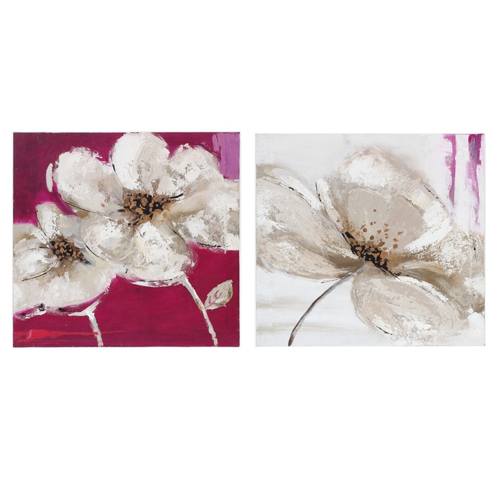 Set Tablouri Acrilice, 2 piese, multicolor, 28 cm x 28 cm, Atmosphera