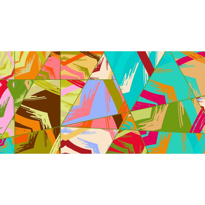 Tablou canvas abstract asimetric 70x140cm