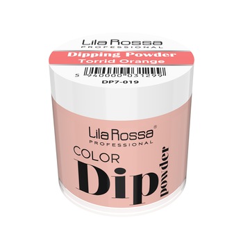 Pudra acrilica Dip Powder color, Lila Rossa, 7 g, 019 Torrid Orange Pudra acrilica Dip Powder color, Lila Rossa, 7 g, 019 Torrid Orange