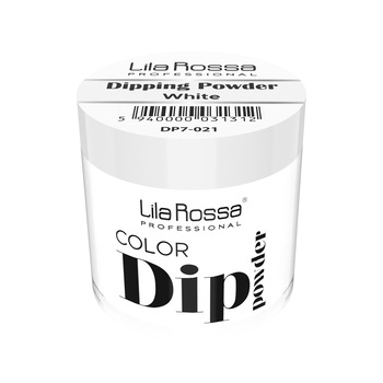 Pudra acrilica Dip Powder color, Lila Rossa, 7 g, 021 White Pudra acrilica Dip Powder color, Lila Rossa, 7 g, 021 White